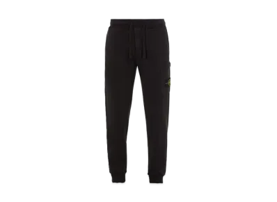 Stone Island 64520 BRUSHED COTTON FLEECE_SLIM FIT "Black"