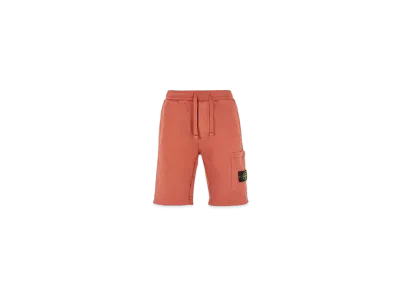 Stone Island 64620 BRUSHED COTTON FLEECE_REGULAR FIT "Brick Red"