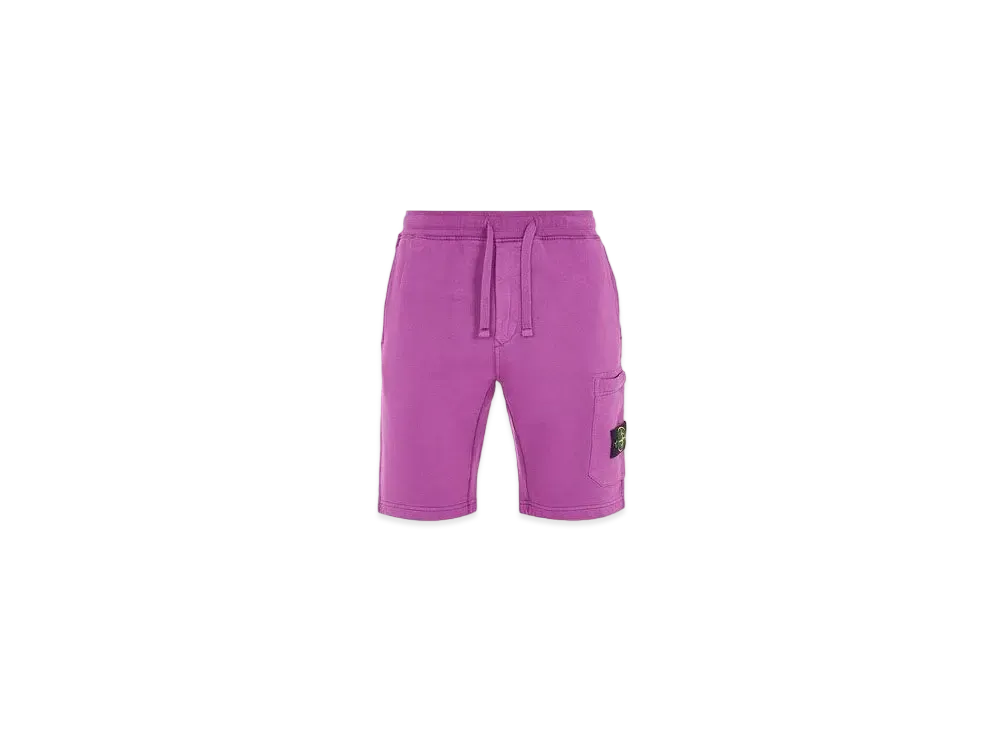 Stone Island 64620 BRUSHED COTTON FLEECE_REGULAR FIT "Magenta"