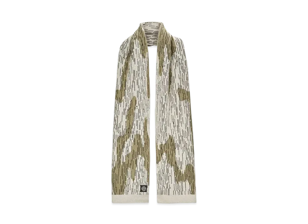 Stone Island N19B3 'RAIN CAMO' MIXED YARN "Ibory"