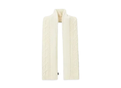 Stone Island N20D8 LAMBSWOOL WITH ARAN MOTIF "Natural White"