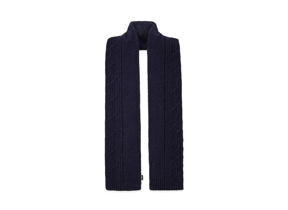 Stone Island N20D8 LAMBSWOOL WITH ARAN MOTIF "Blue"