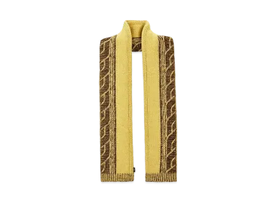 Stone Island N20D8 LAMBSWOOL WITH ARAN MOTIF "Dark Beige"