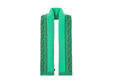 Stone Island N20D8 LAMBSWOOL WITH ARAN MOTIF "Green"