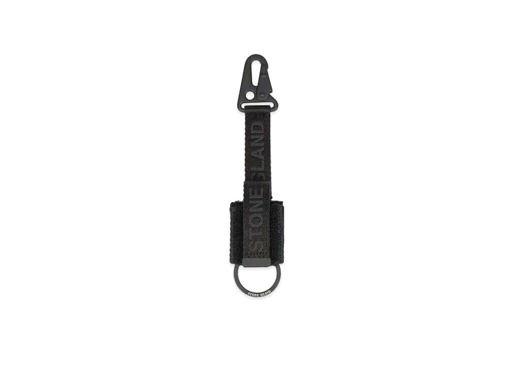 Stone Island 95565 NYLON POLYESTERE TAPE AND ELASTIC LOOP "Black"