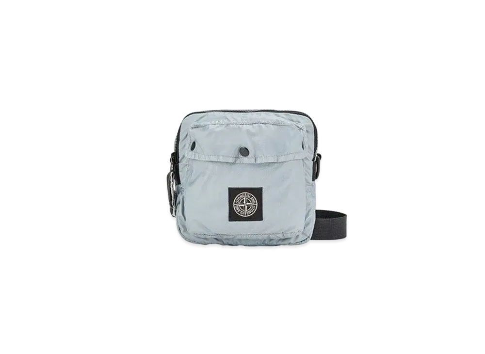 Stone Island 90270 MUSSOLA GOMMATA CANVAS PRINT "Pearl Grey"