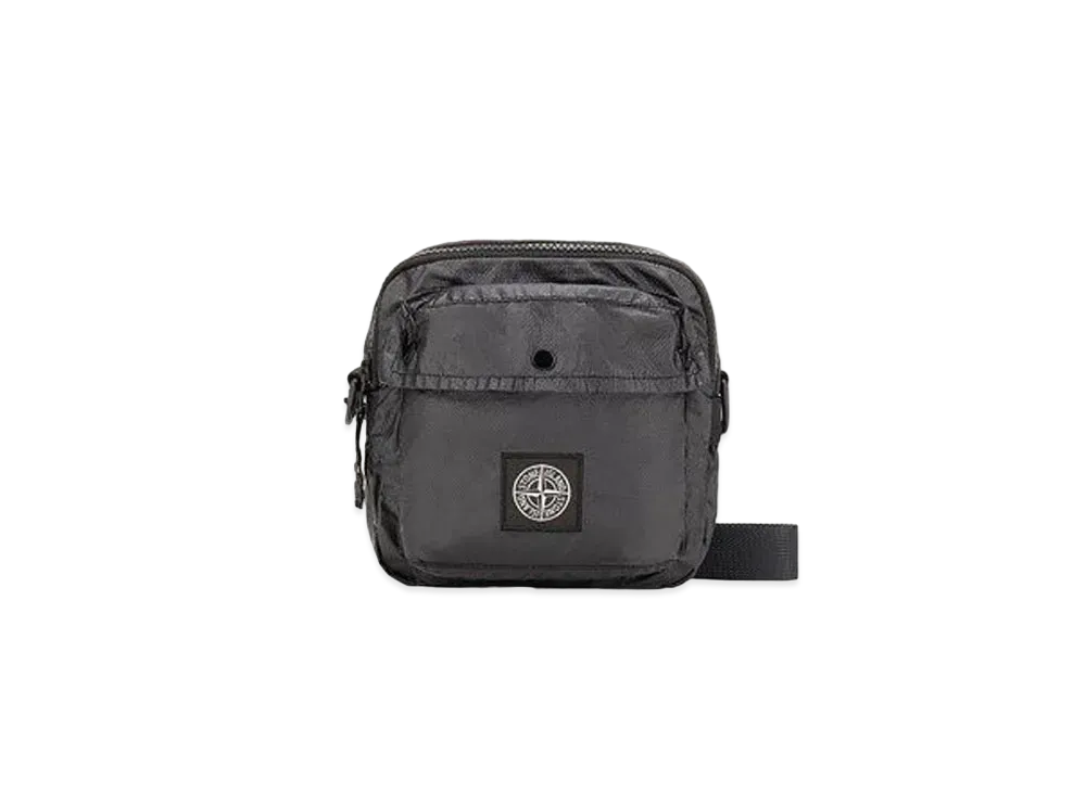Stone Island 90270 MUSSOLA GOMMATA CANVAS PRINT "Black"