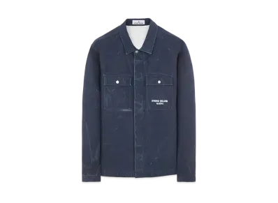Stone Island 109X4 Marina Plated Cotton Canvas "Blue"