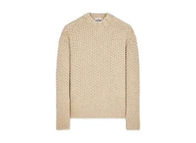 Stone Island 557Xb Marina Crew Neck Knit "Mastic White"