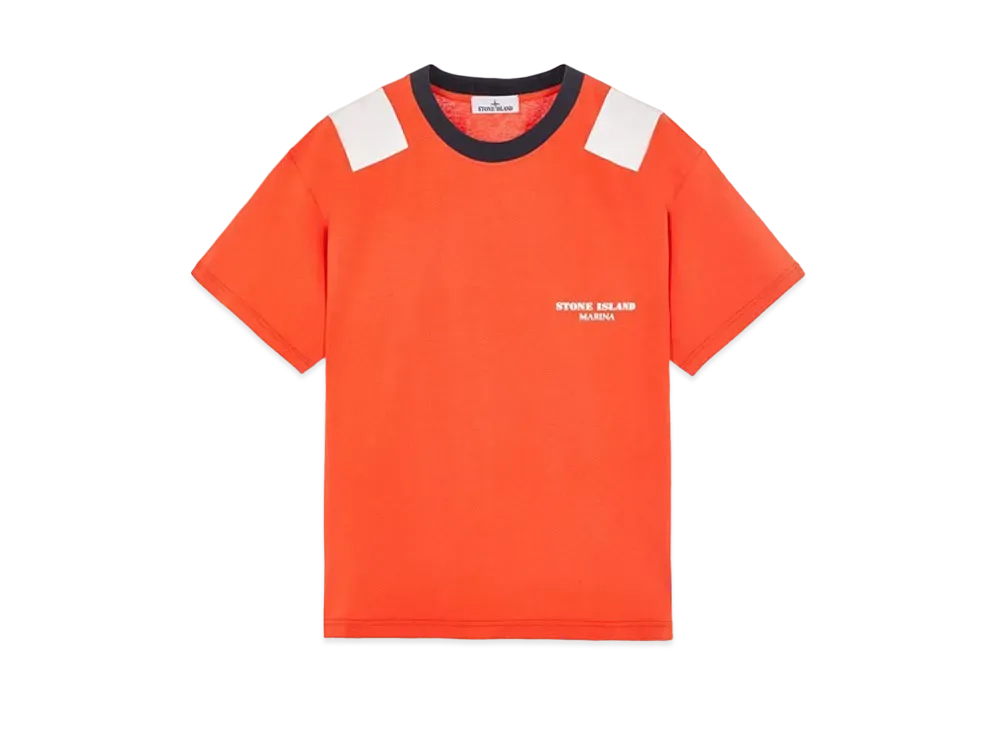 Stone Island 223X3 Marina Crew Neck T-Shirt "Lobster Orange"