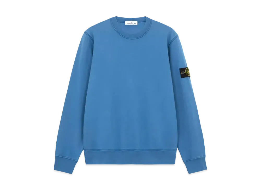 Stone Island 63051 Cotton Fleece "Avio Blue"