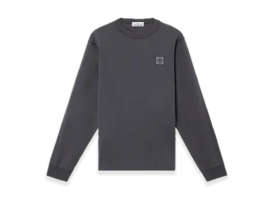 Stone Island 21857 Organic Cotton Jersey 'Fissato' Effect "Steel Grey"