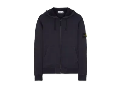 Stone Island Zip Up Hoodie 64251 "Blue"