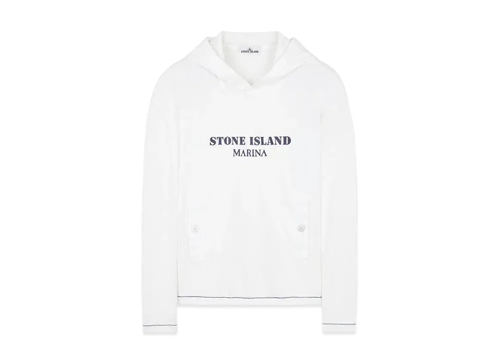 Stone Island 615X2 Stone Island Marina Old Treatment "White"