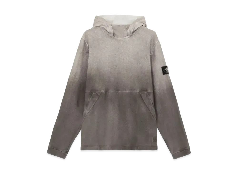 Stone Island 656T3 Recycled And Organic Cotton Jersey Oxide Spray "Lead Gray"