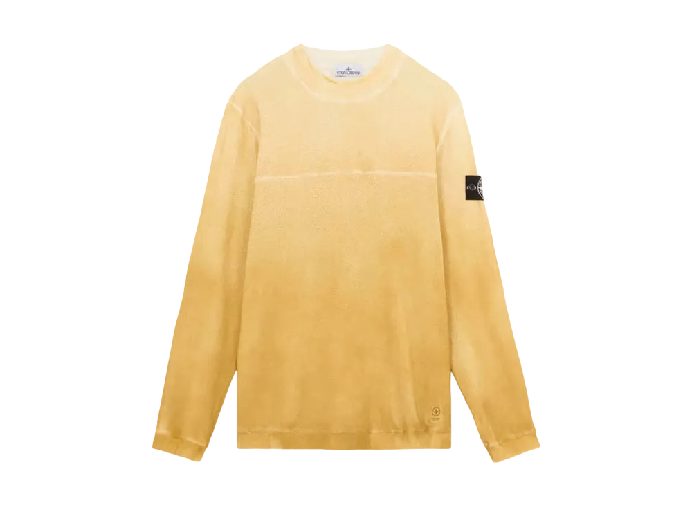 Stone Island 657T3 Recycled And Organic Cotton Jersey Oxide Spray "Mustard"