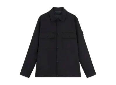 Stone Island 120F4 Wool Nylon Flannel_Stone Island Ghost Piece "Navy Blue"