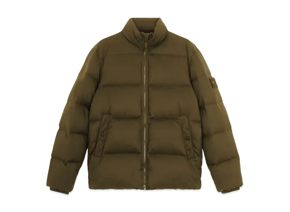 Stone Island 453F3 Wool Twill Down-TC_Stone Island Ghost "Military Green"