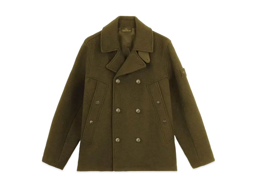 Stone Island 441F5 Heavy Melton_Stone Island Ghost "Military Green"