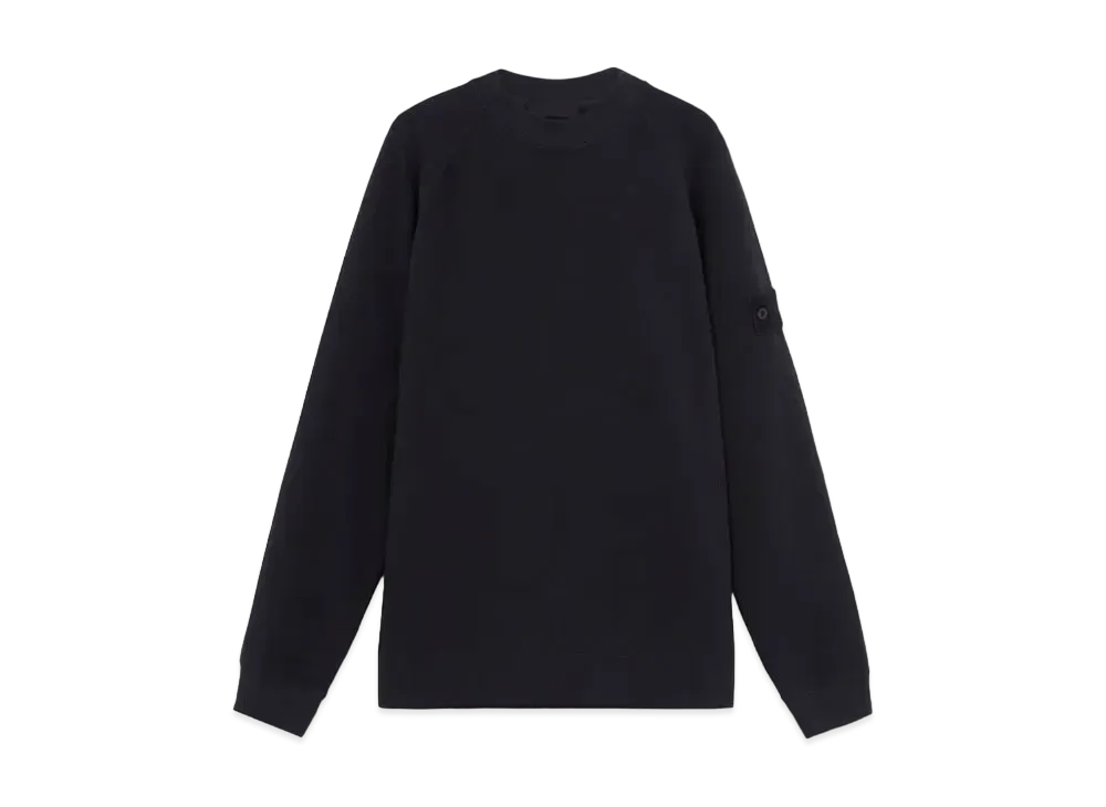 Stone Island 629F7 Stretch Organic Cotton Fleece_Stone Island Ghost "Navy Blue"