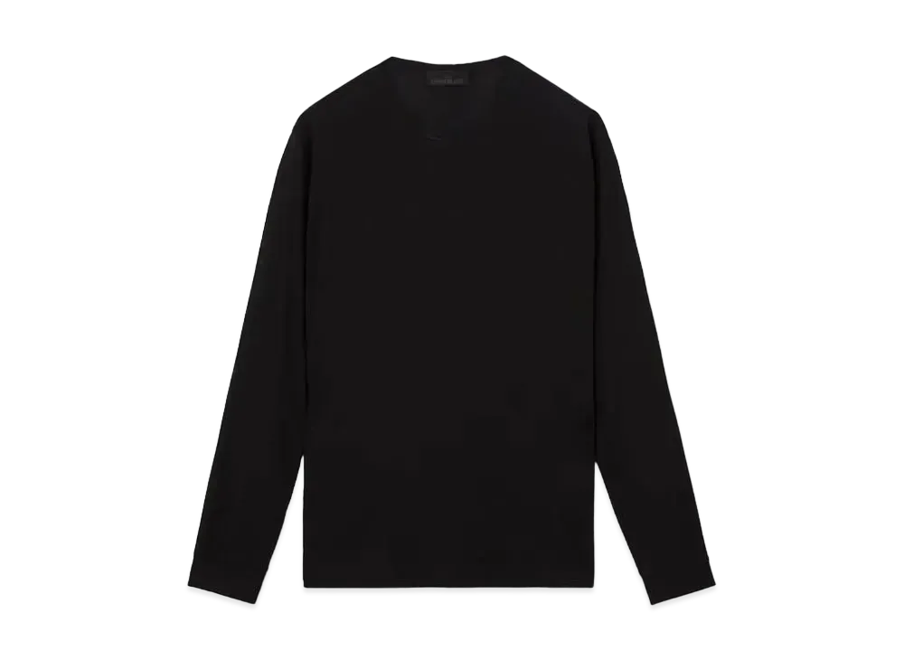Stone Island 220F8 Mercerized Cotton Jersey_Stone Island Ghost "Black"