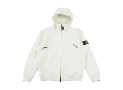 Stone Island Soft Shell-R E.Dye Technology In Recycled Polyester "Ivory" 8115Q0322