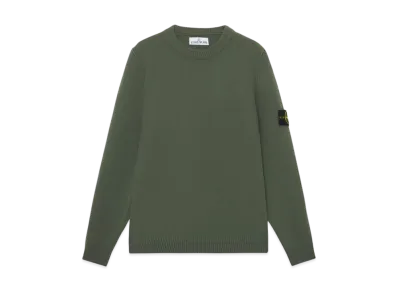 Stone Island 508A3 Lambswool "Musk Green"