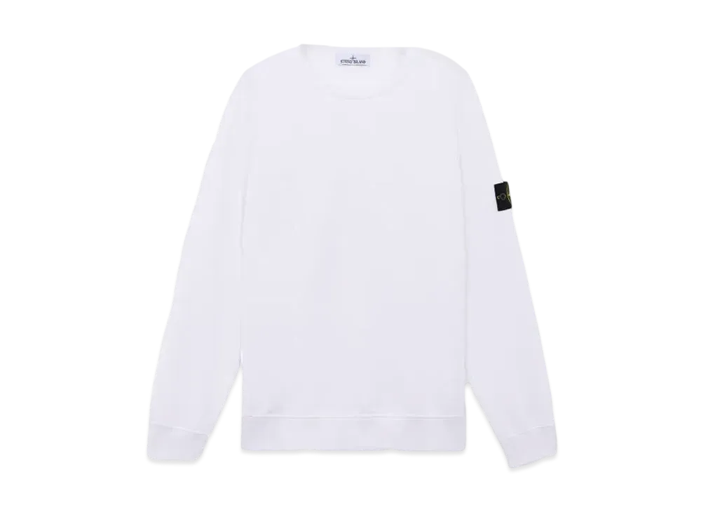 Stone Island 62420 Brushed Organic Cotton Fleece "White"