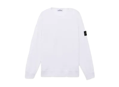 Stone Island 62420 Brushed Organic Cotton Fleece "White"