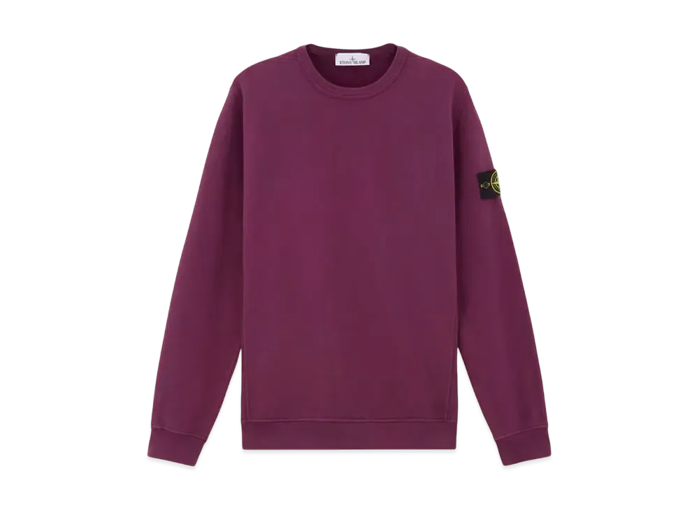 Stone Island 62420 Brushed Organic Cotton Fleece "Burgundy"