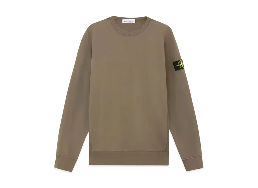 Stone Island 62420 Brushed Organic Cotton Fleece "Walnut Brown"