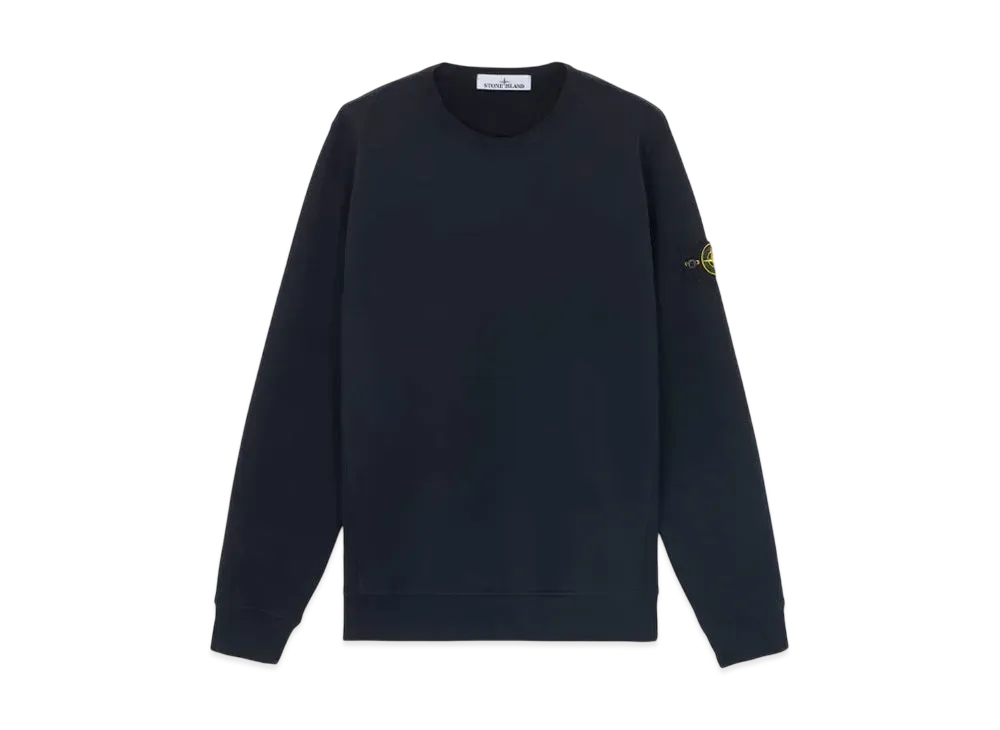 Stone Island 62420 Brushed Organic Cotton Fleece "Navy Blue"