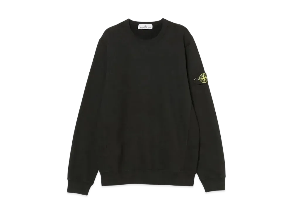 Stone Island 62420 Brushed Organic Cotton Fleece "Black" 811562420