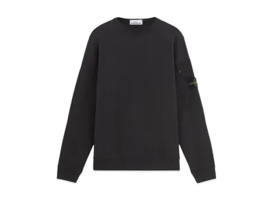 Stone Island 63920 Brushed Organic Cotton Fleece "Lead Gray"