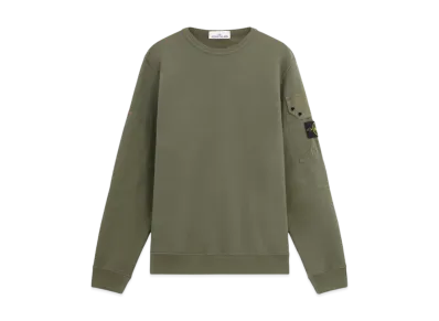 Stone Island 63920 Brushed Organic Cotton Fleece "Musk Green"