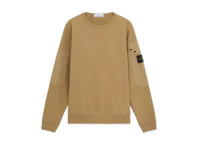 Stone Island 63920 Brushed Organic Cotton Fleece "Biscuit"