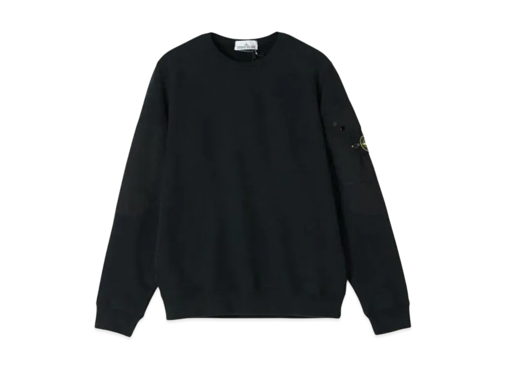Stone Island 63920 Brushed Organic Cotton Fleece "Black" 811563920