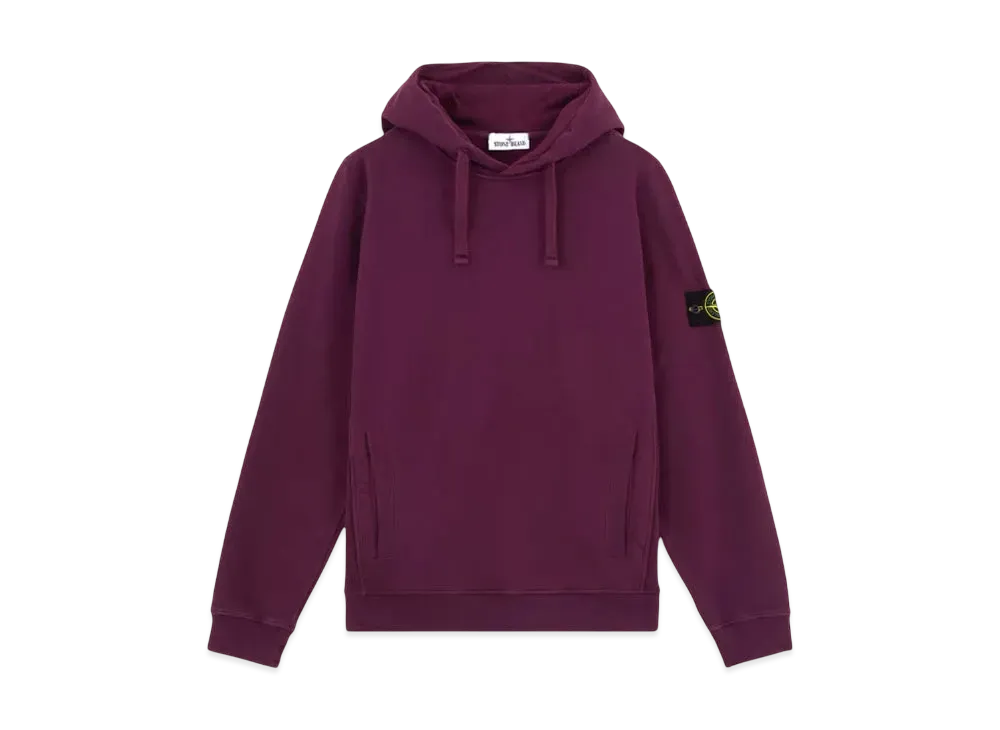 Stone Island 60820 Brushed Organic Cotton Fleece "Burgundy"