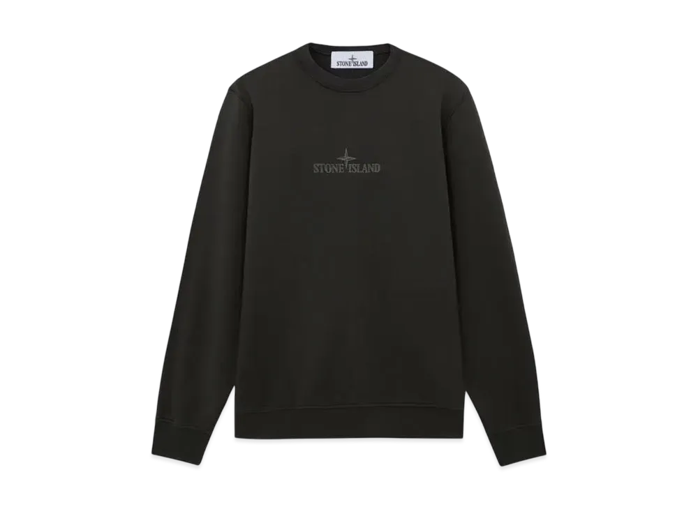 Stone Island 66182 Cotton Fleece "Lead Gray"