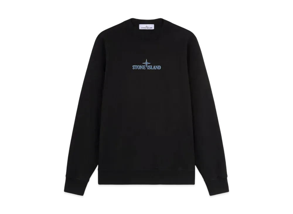 Stone Island 66182 Cotton Fleece "Black"