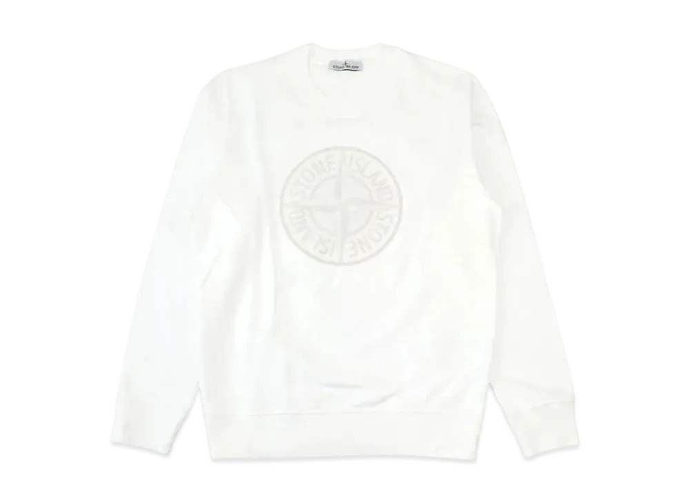 Stone Island Big Logo Embroidered Sweatshirt "White" 791566559