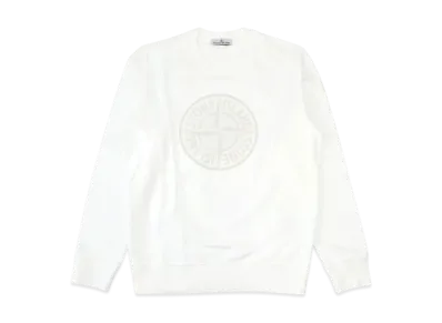 Stone Island Big Logo Embroidered Sweatshirt "White" 791566559