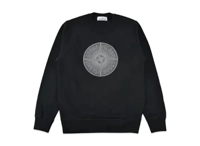 Stone Island Big Logo Embroidered Sweatshirt "Black" 791566559