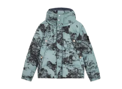Stone Island 462E1 Camouflage Nylon Rep Ice Jacket "Green Gray"