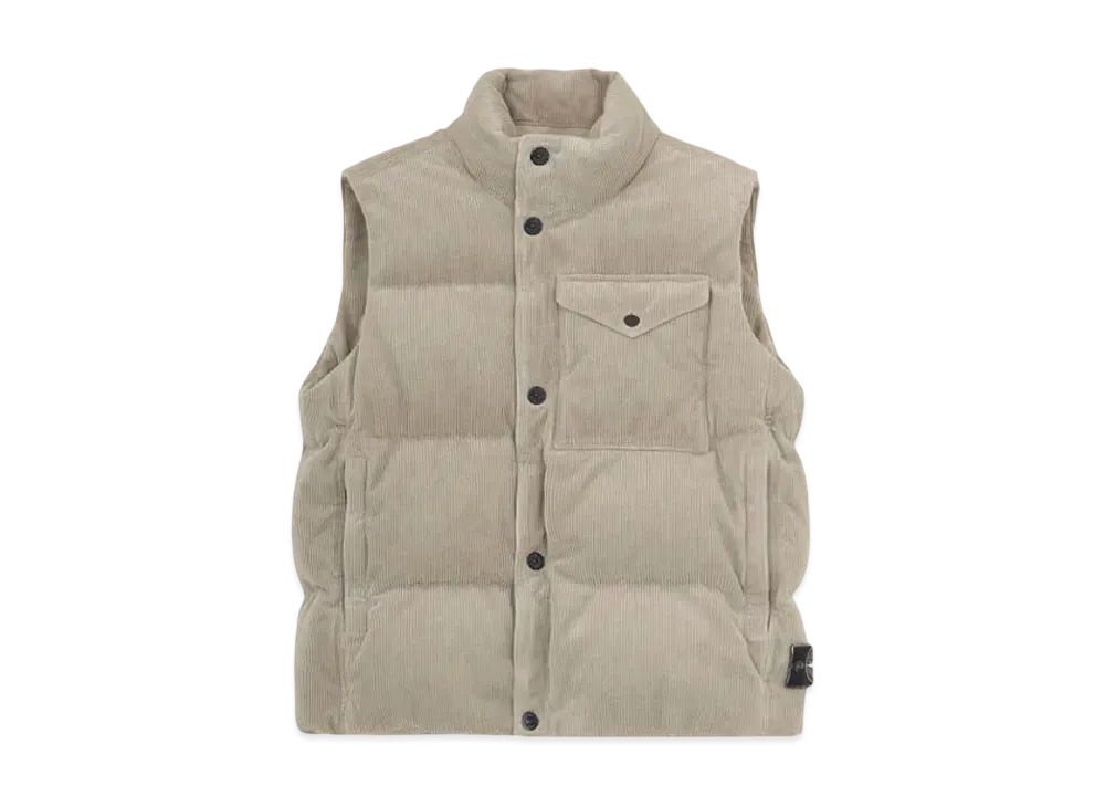 Stone Island G20RT Organic Corduroy 800 Down Dust Colour Frost Finish "Biscuit"