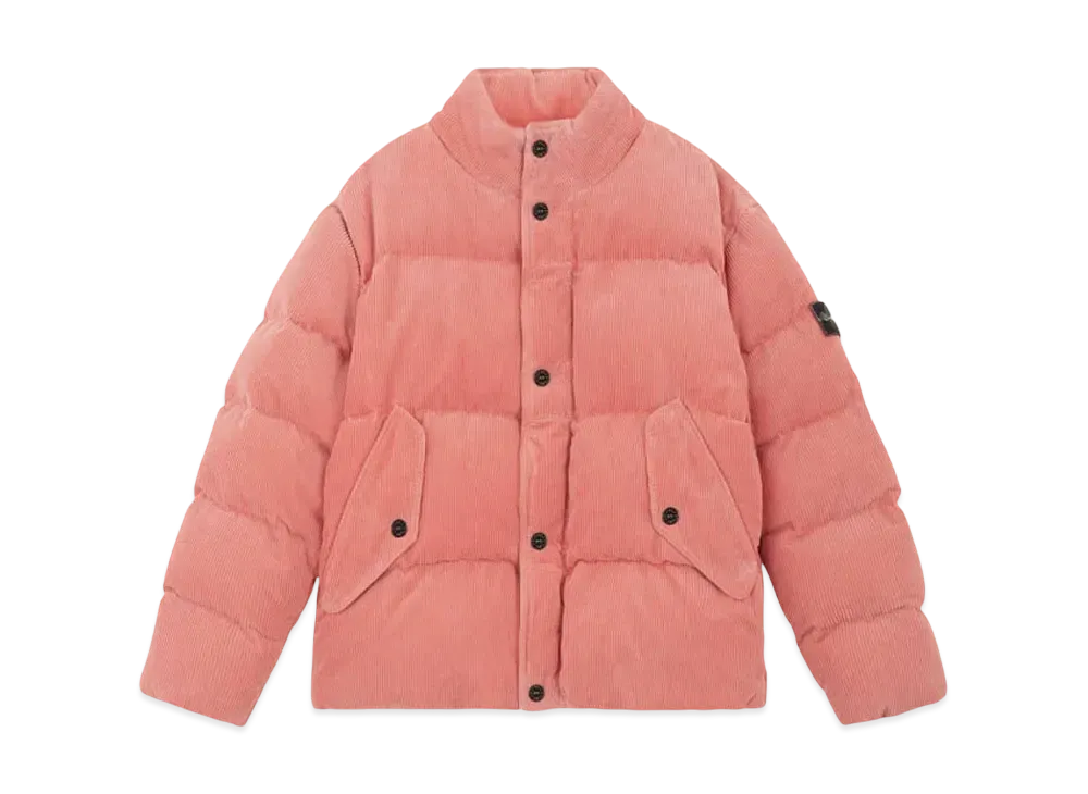 Stone Island 482RT Organic Corduroy 800 Down Dust Colour Frost Finish "Orange"