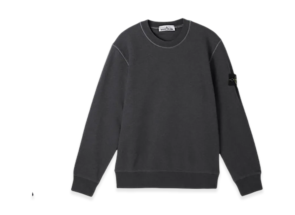 Stone Island Sweatshirt 6100044 Organic Cotton Fleece "Melangedarkgrey"