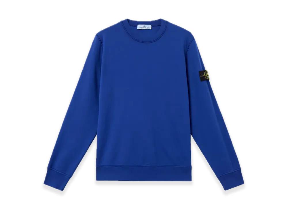 Stone Island 6100044 Organic Cotton Fleece "Bright Blue"