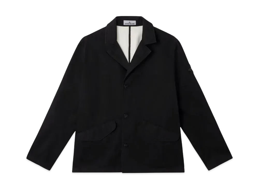 Stone Island A100003 Raso Gommato 3L Organic Cotton "Black"