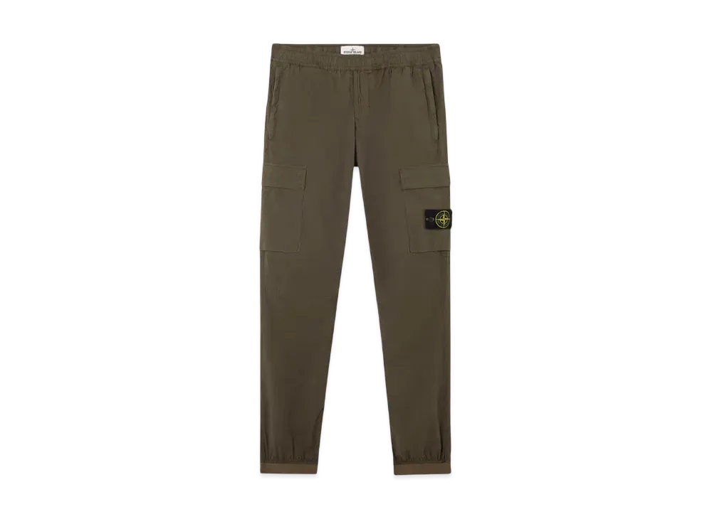 Stone Island 3100031 Stretch Cotton Tela Paracadute "Military Green"